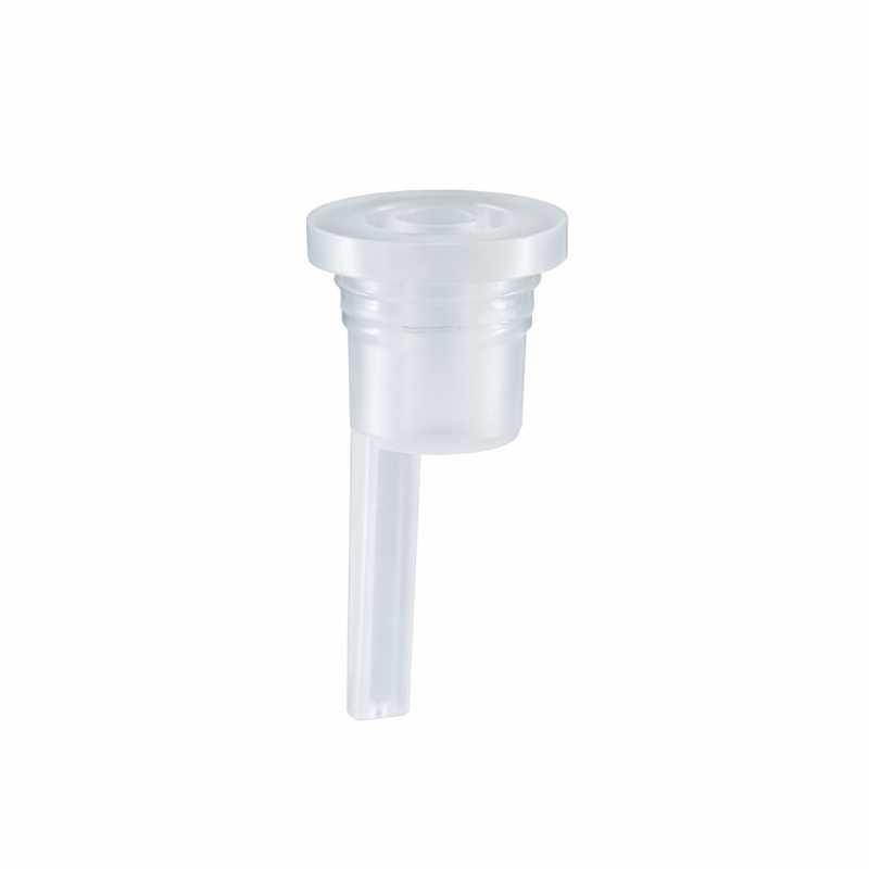 Inserto cuentagotas de plástico para frascos de vidrio, 18 mm, largo