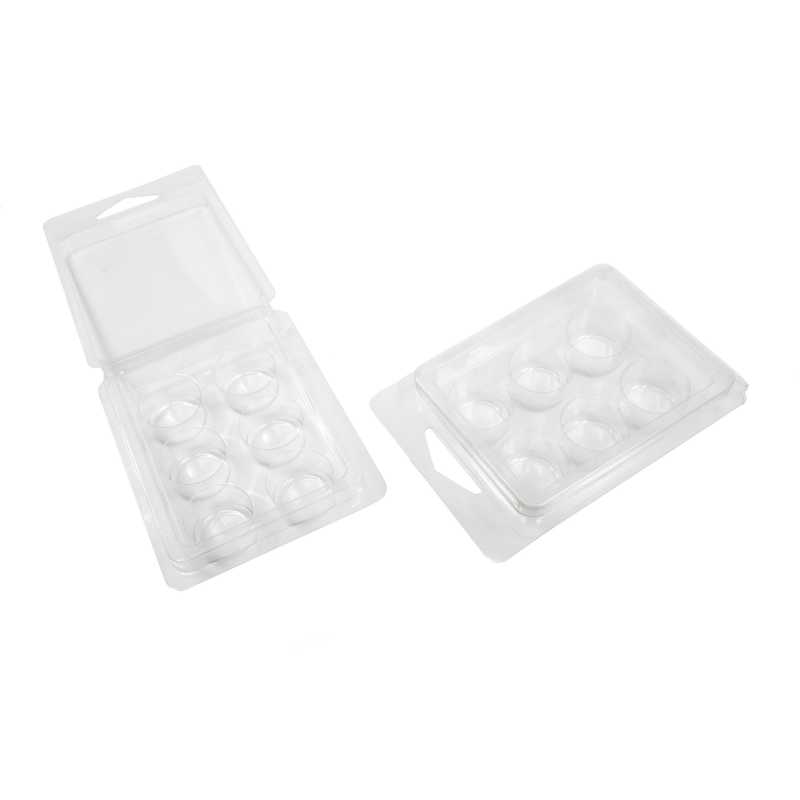 Envases de plástico para ceras perfumadas, redondos, 10 unidades