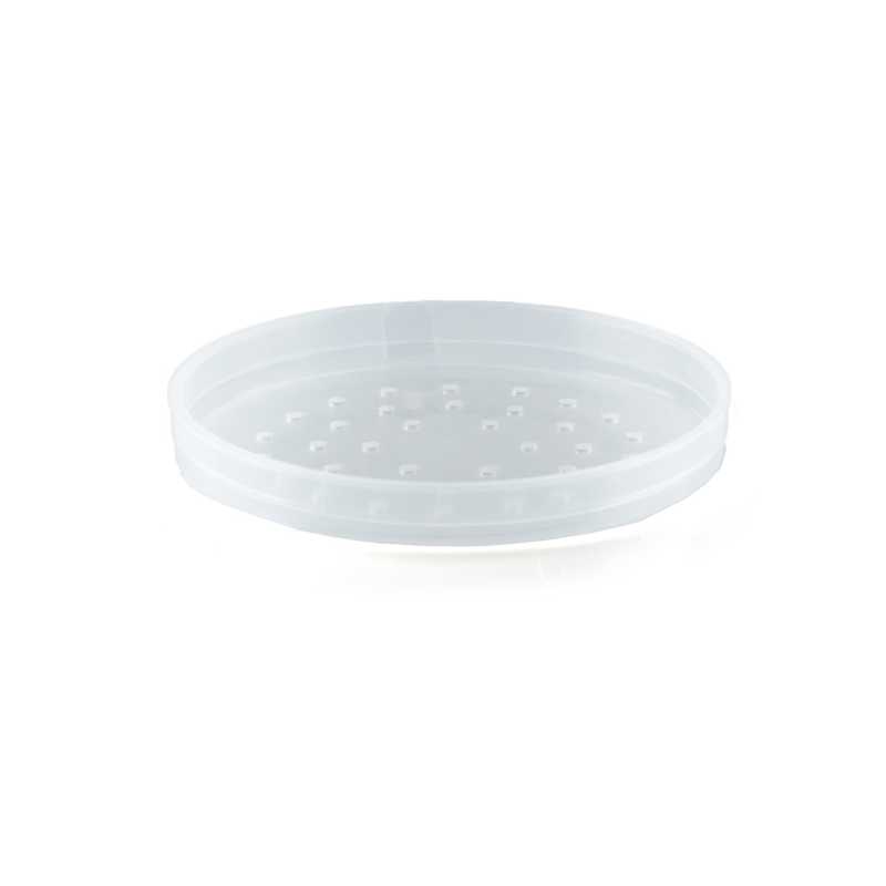 Tamiz de plástico transparente para tarro, 70 mm