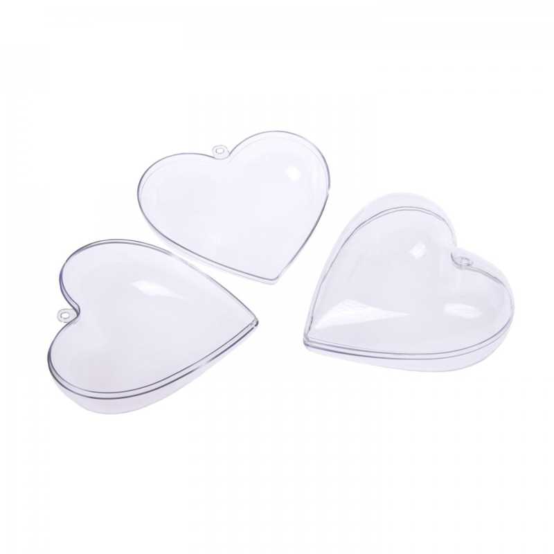 Molde para bomba de baño, corazón plástico, aprox. 8 cm