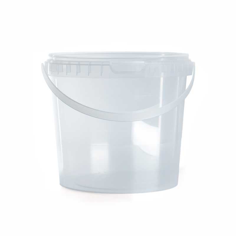 Cubo plástico transparente 2300 ml