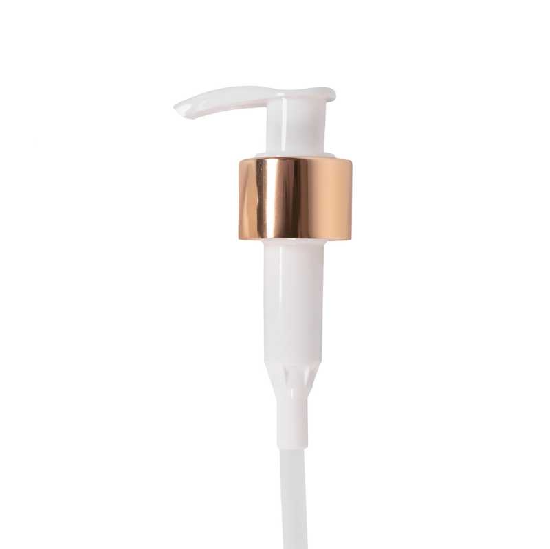 Dosificador, loción, blanco, dorado brillante, 180 mm