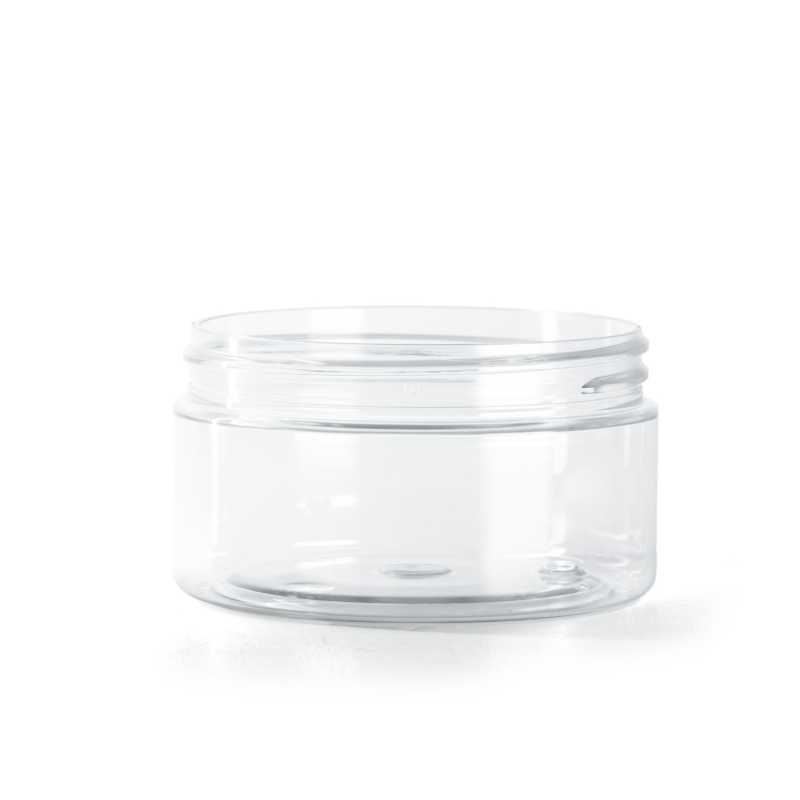 Tarro de plástico, transparente, 100 ml