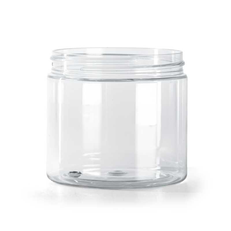 Tarro de plástico, transparente, 200 ml