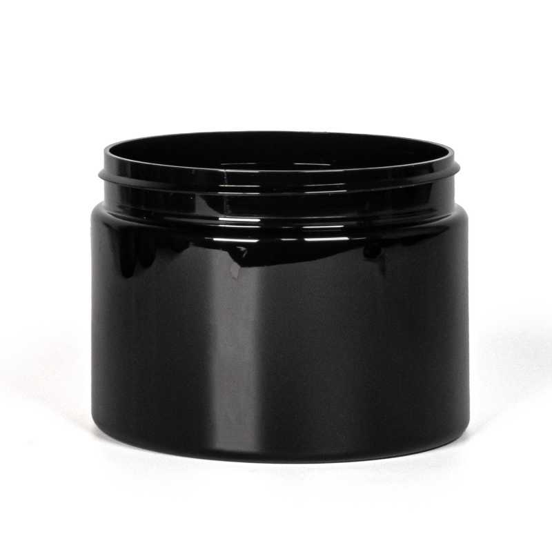 Tarro, plástico, negro, 500 ml