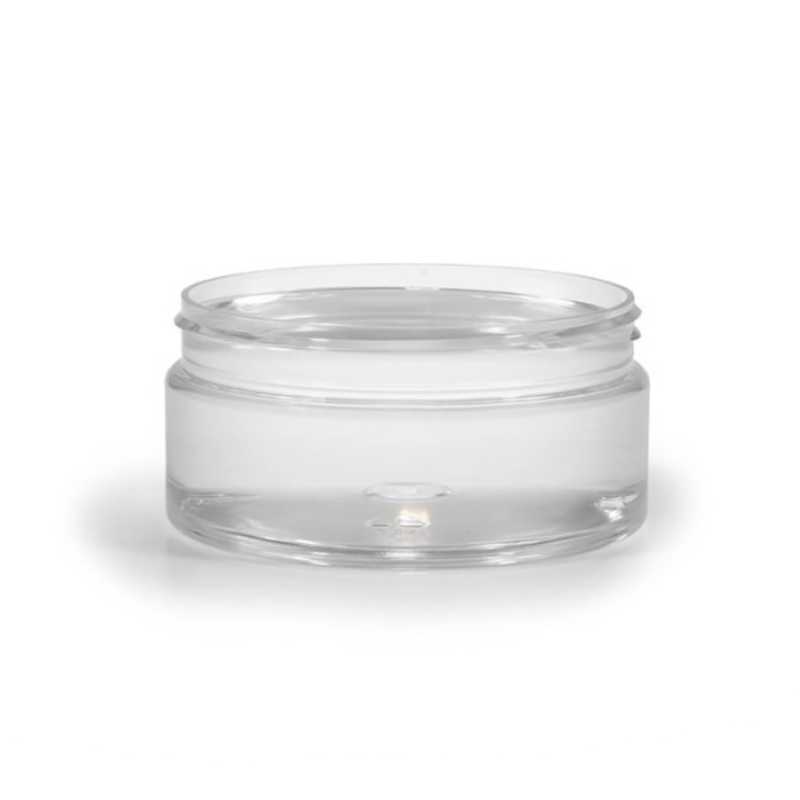 Tarro de plástico, transparente, 200 ml