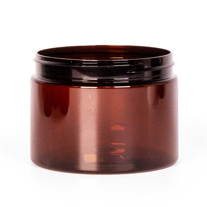 Tarro de plástico, marrón, 500 ml