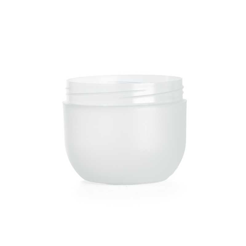 Tarro plástico, efecto leche, 100 ml