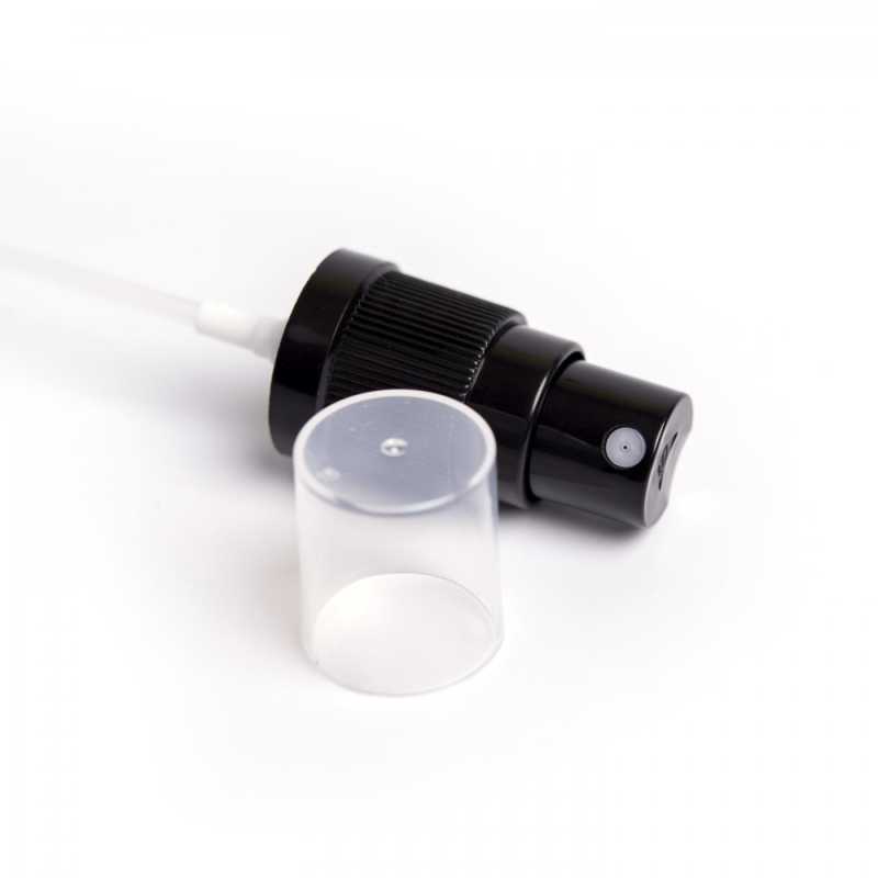 Pulverizador, negro, 18/415, tubo 115 mm, 100 uds