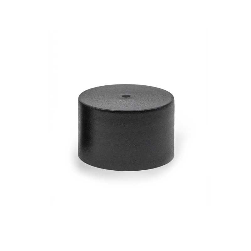 Tapa plástica, negro mate, 24/410