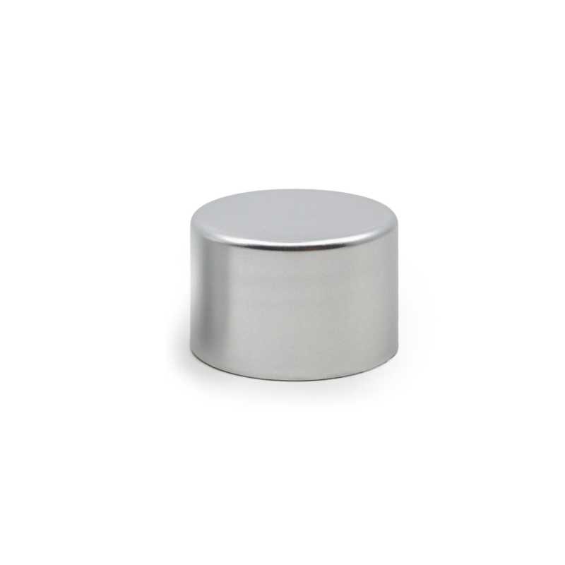 Tapón plástico, plateado mate, 24/410
