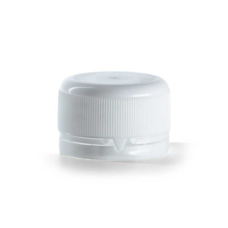 Tapón de plástico blanco, 28/410