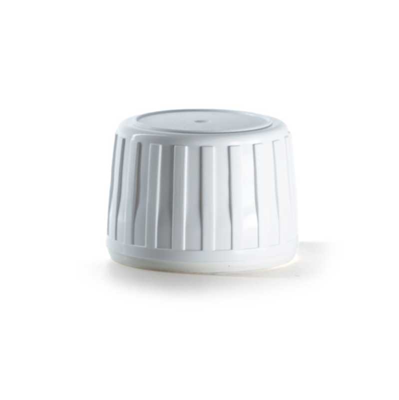 Tapón plástico, blanco, 28/410