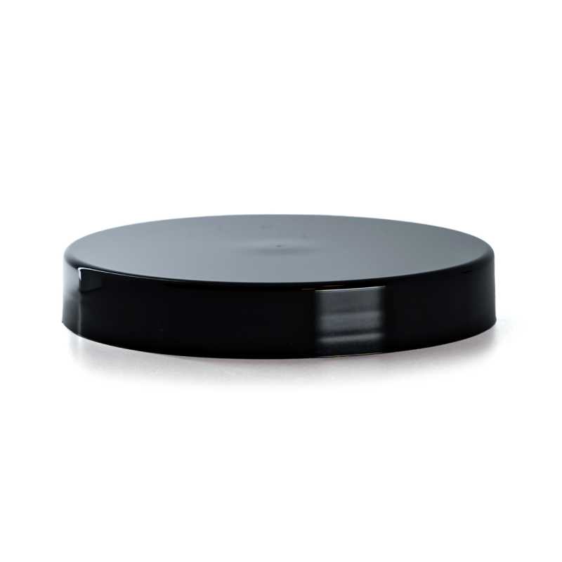 Tapa plástica para tarro, negro, 100 mm