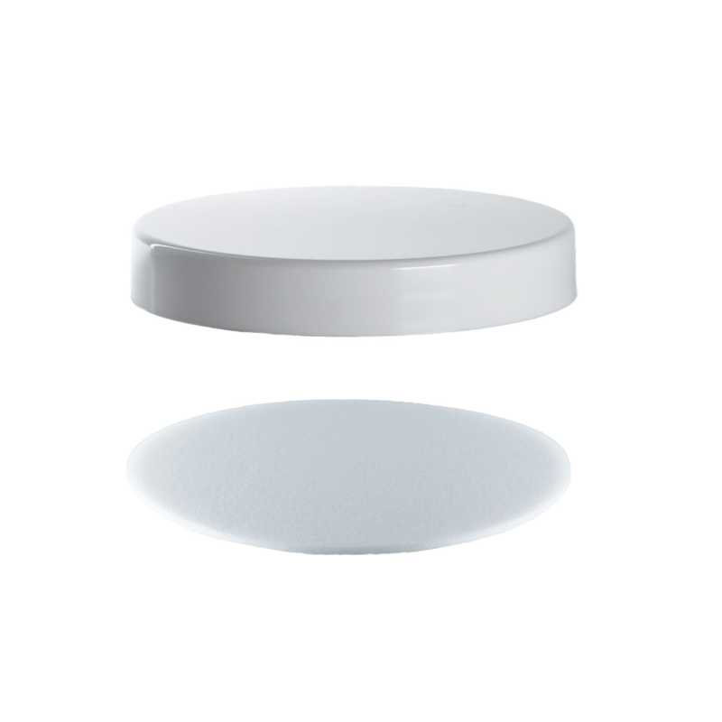 Tapa de plástico, blanca, para tarro 70/410