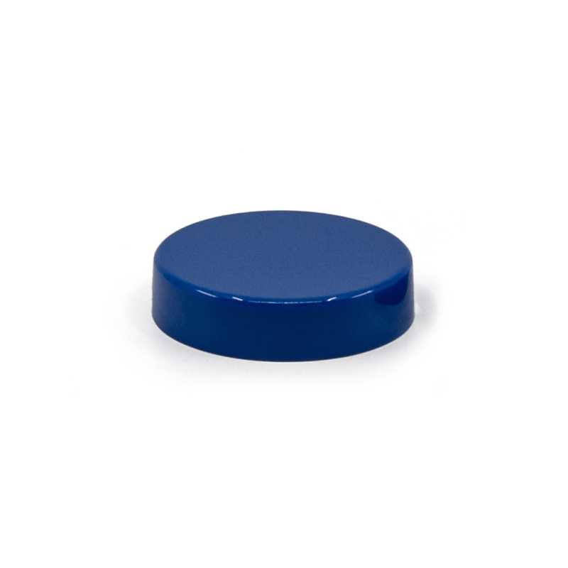 Tapón de plástico azul, 37 mm