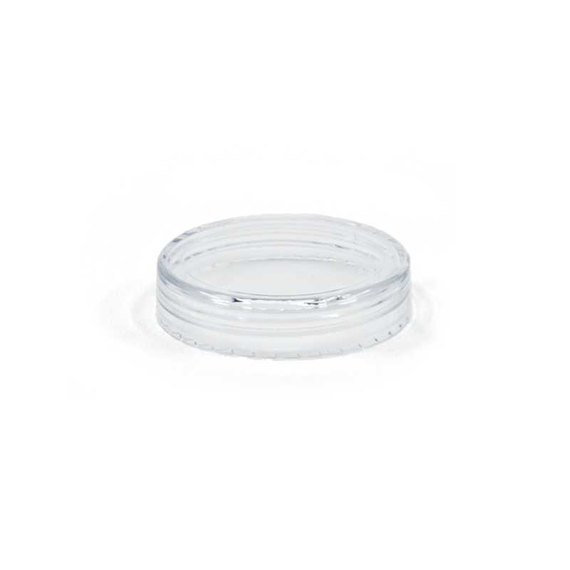 Tapa de plástico transparente, 37 ml