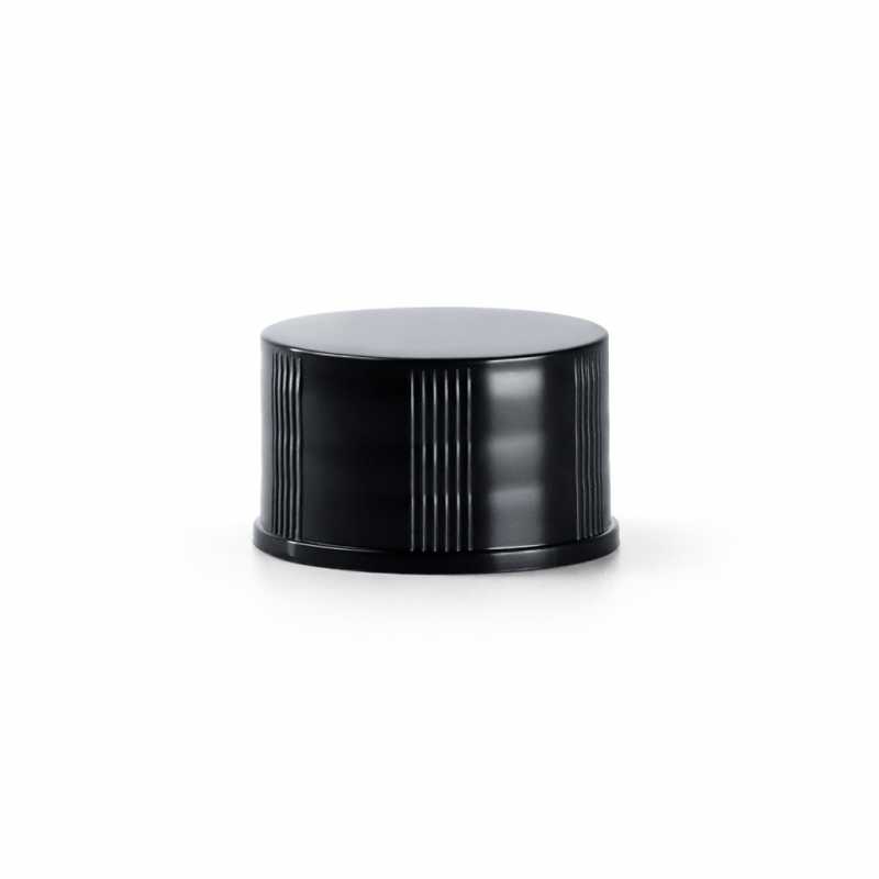 Tapón de plástico, negro, 18/410