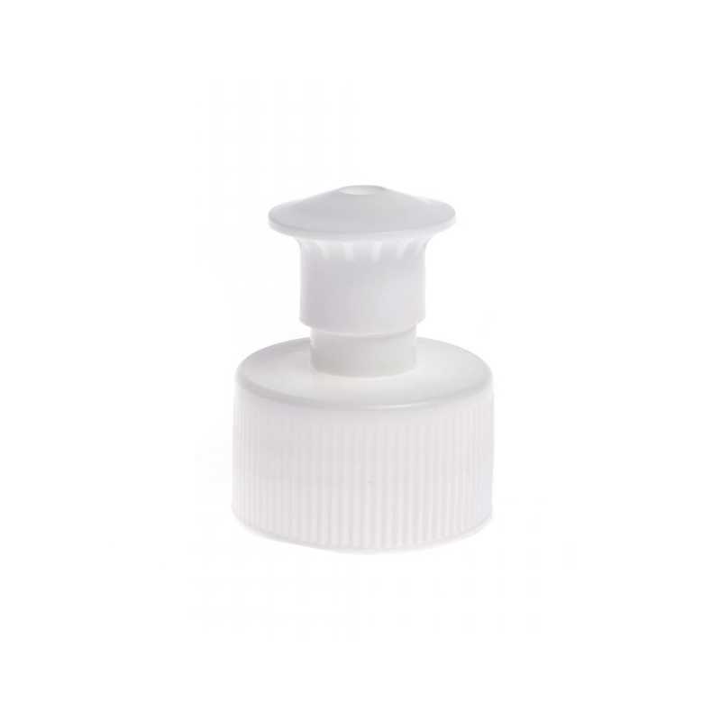 Tapón push-pull plástico blanco 28/410