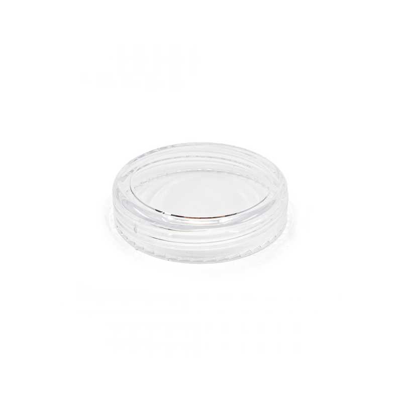 Tapa plástica transparente, 3 ml