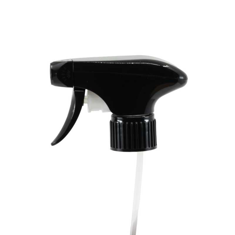 Pulverizador de gatillo, plástico, negro, 28/410