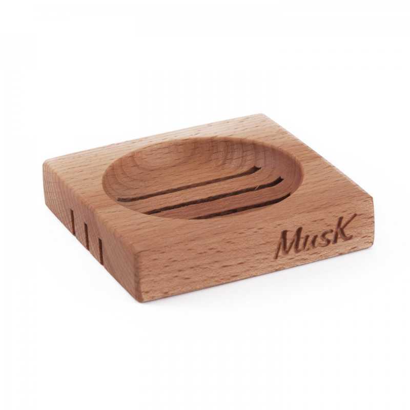 Jabonera para champú, madera