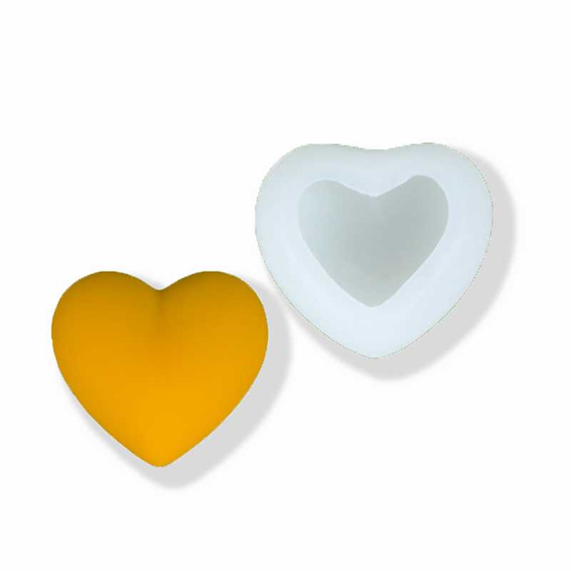 Molde de silicona, corazón 3D, 5,4 x 5,8 x 3,5 cm