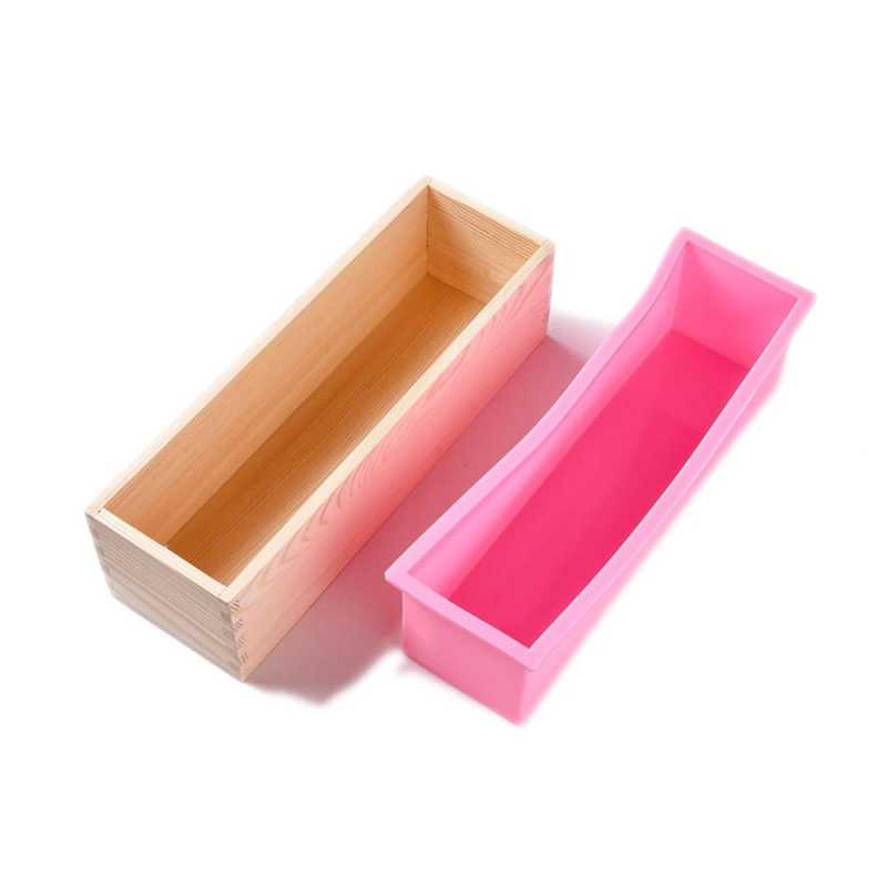 Molde para jabón, silicona, rectangular