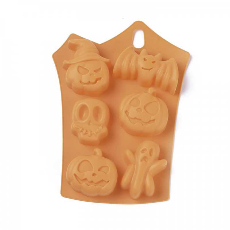 Molde de silicona, Halloween, 6 cavidades
