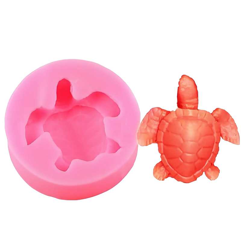 Molde de silicona para jabón, tortuga