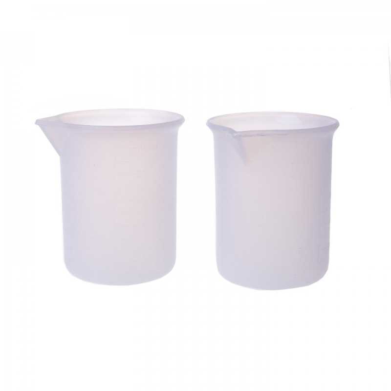 Recipiente de silicona para vertido, blanco leche, 100 ml