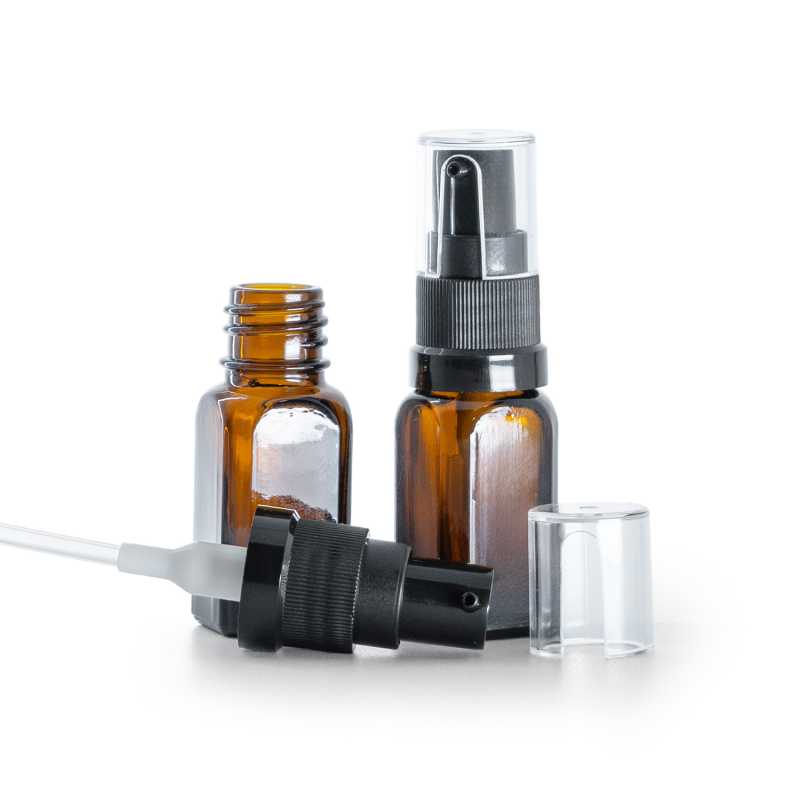 Envase de vidrio cuadrado, dispensador de aceite, 10 ml