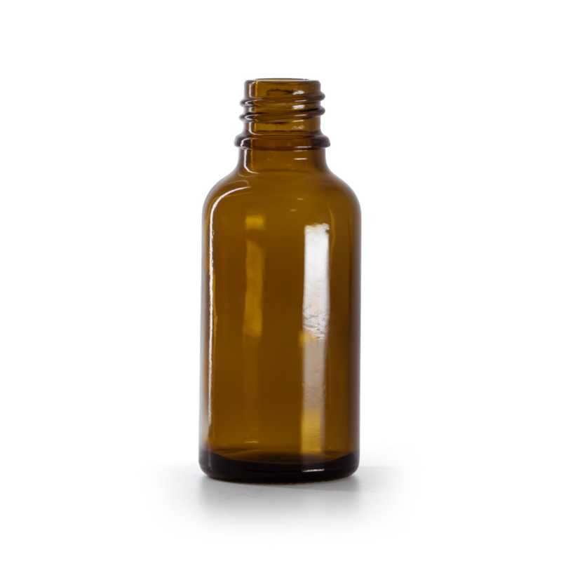 Frasco de vidrio ámbar, 30 ml