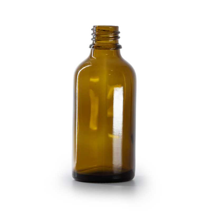 Frasco de vidrio ámbar, 50 ml