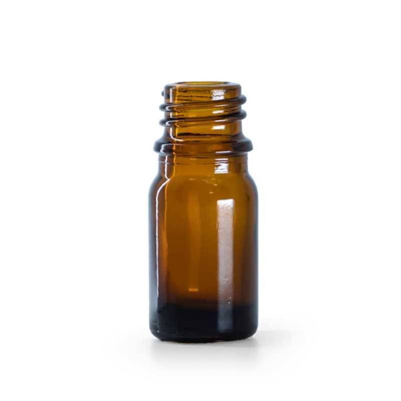 Botella de vidrio ámbar, 5 ml