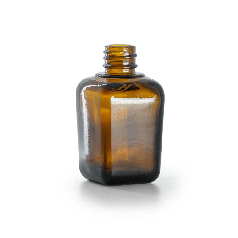 Frasco de vidrio ámbar cuadrado, 30 ml, 99 uds