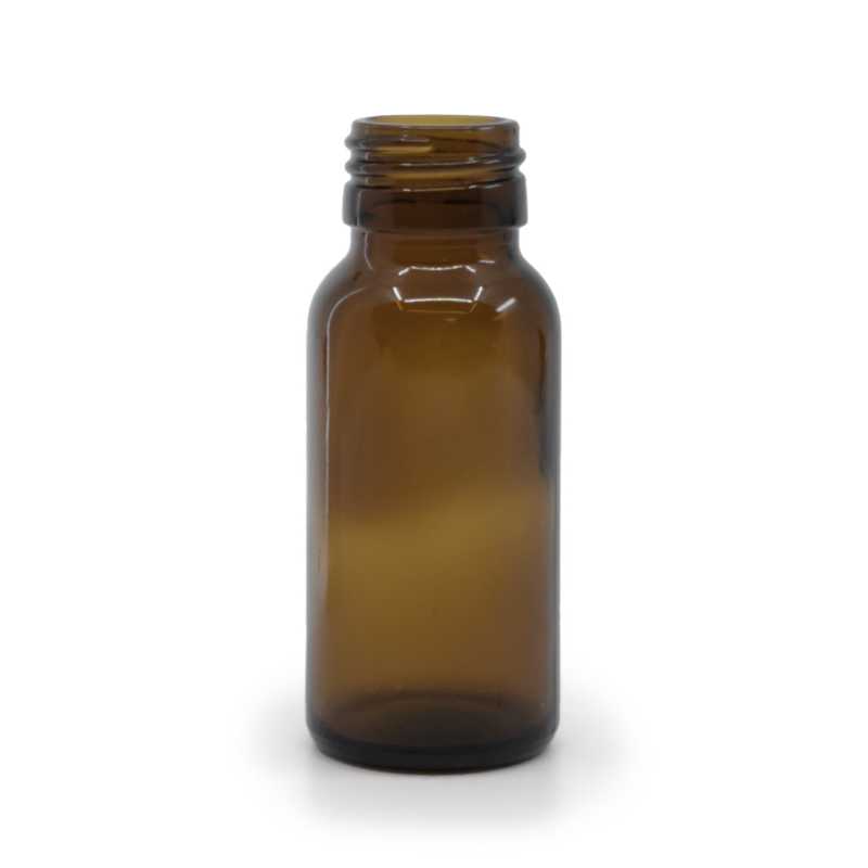 Frasco de vidrio ámbar, PP28S, 50 ml