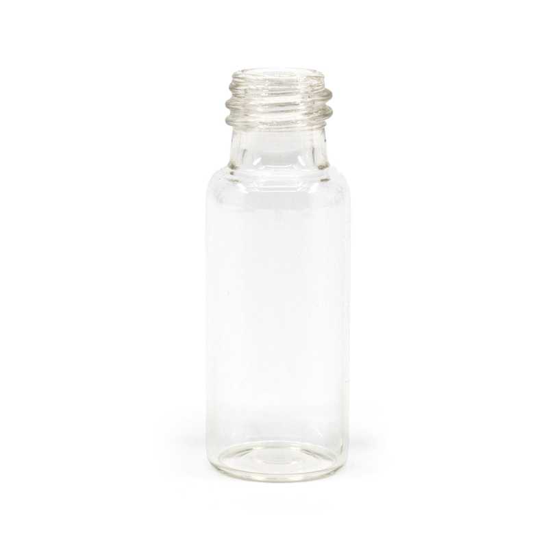 Botella de vidrio, transparente, 6 ml