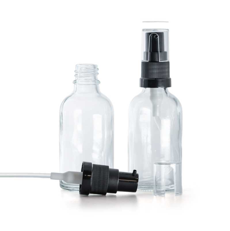 Botella de vidrio, transparente, dispensador de aceite, 30 ml
