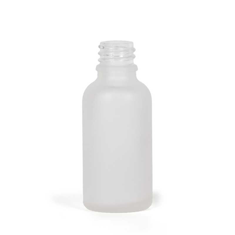 Botella de vidrio, esmerilada transparente, 30 ml