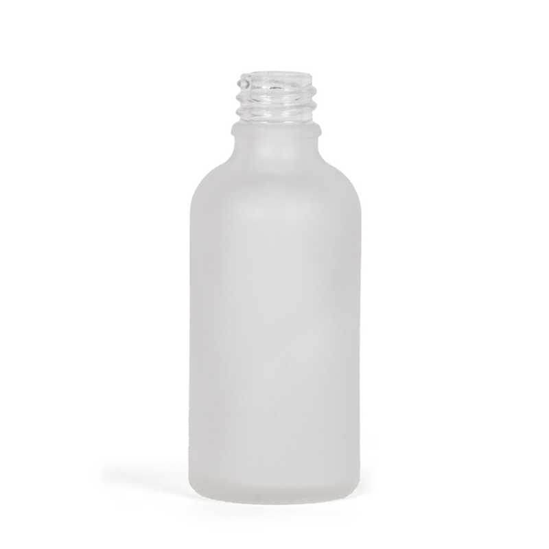 Botella de vidrio esmerilado transparente, 50 ml, 252 uds