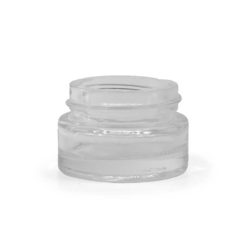 Tarro cosmético de vidrio, transparente, 5 ml