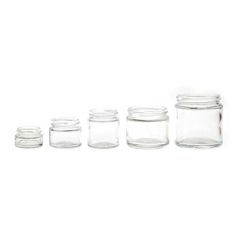 Tarro de vidrio, transparente, 100 ml, 30 uds
