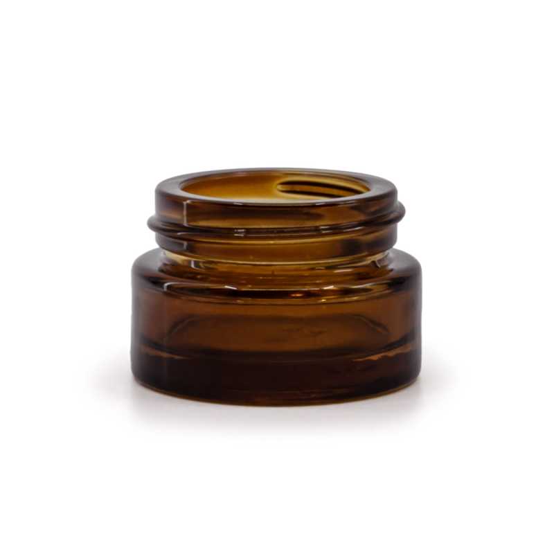 Tarro cosmético de vidrio, ámbar, 5 ml