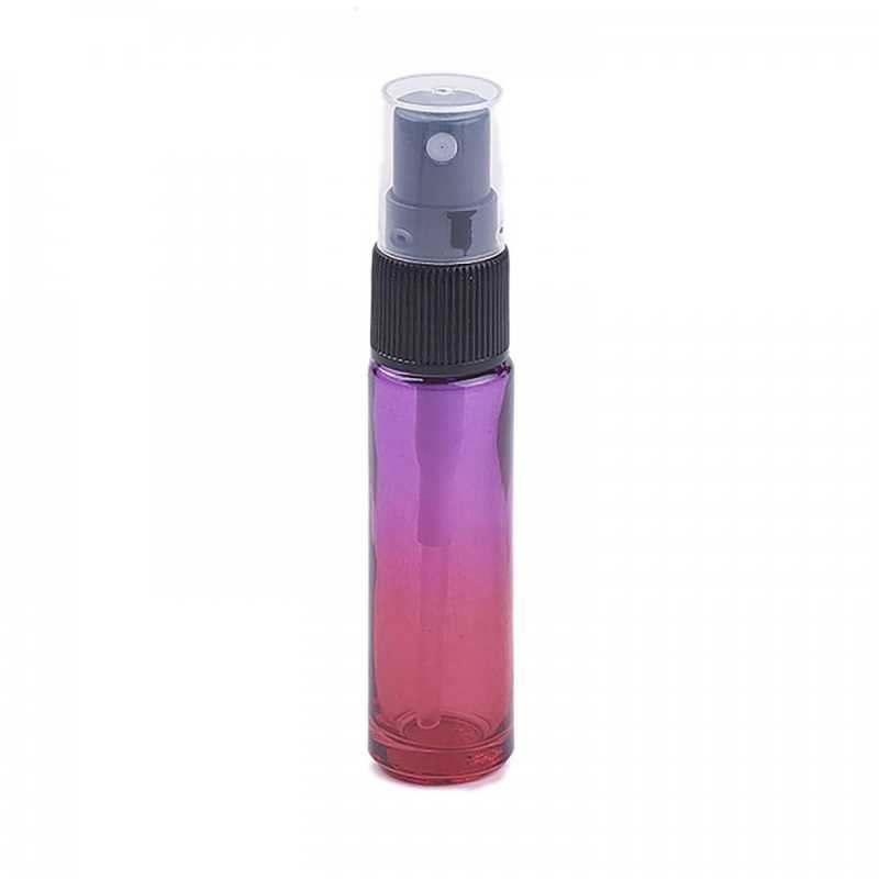 Envase de vidrio con pulverizador para perfume, fucsia-violeta, 10 ml