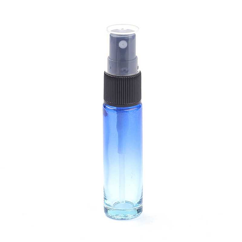Pulverizador para perfume, de vidrio, azul, 10 ml