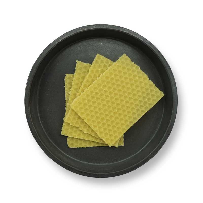 Cera de abejas para velas, amarilla, 10 unidades