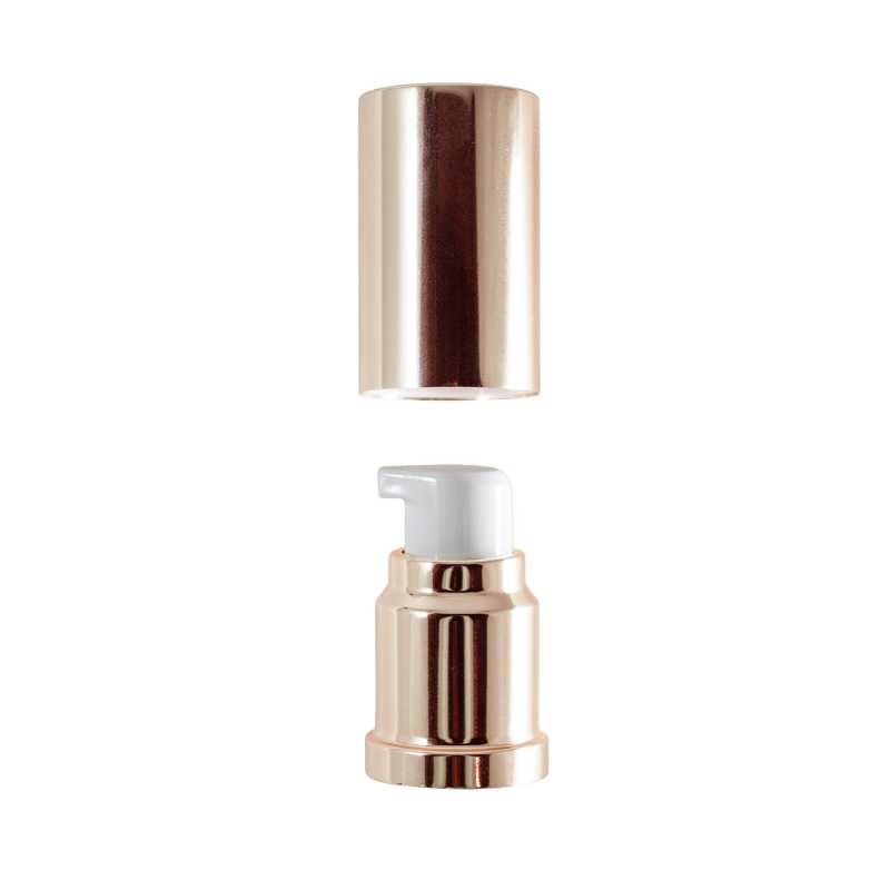 Sobretapa dorada para botella airless de 15 ml