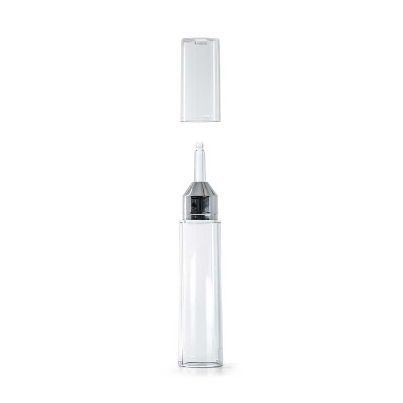 Sobretapa transparente para frasco tipo bolígrafo airless de plástico para sérum, 10 ml