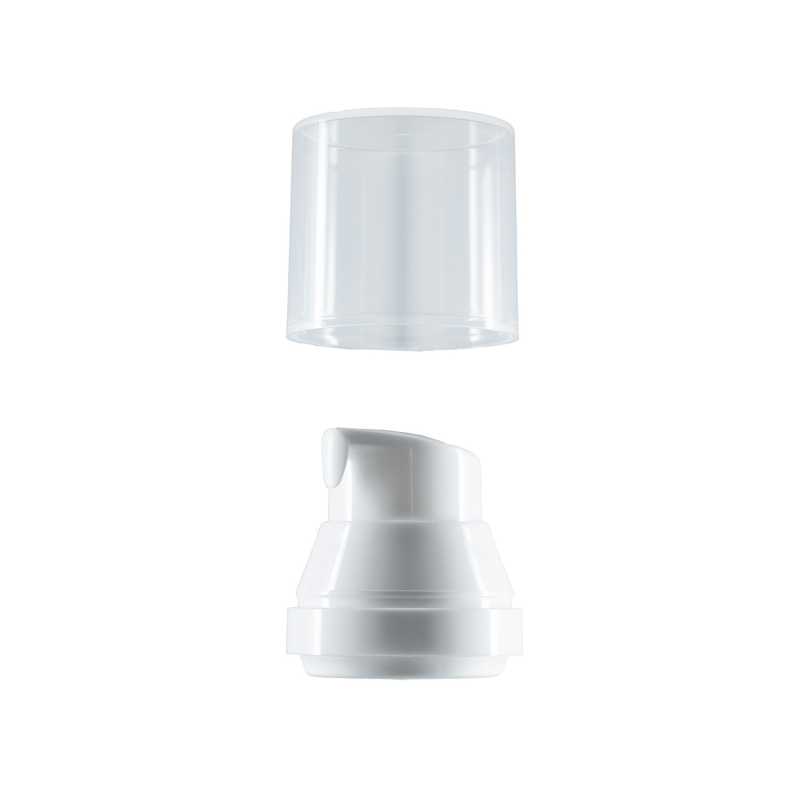 Tapón de plástico blanco para frasco airless de 30/50 ml